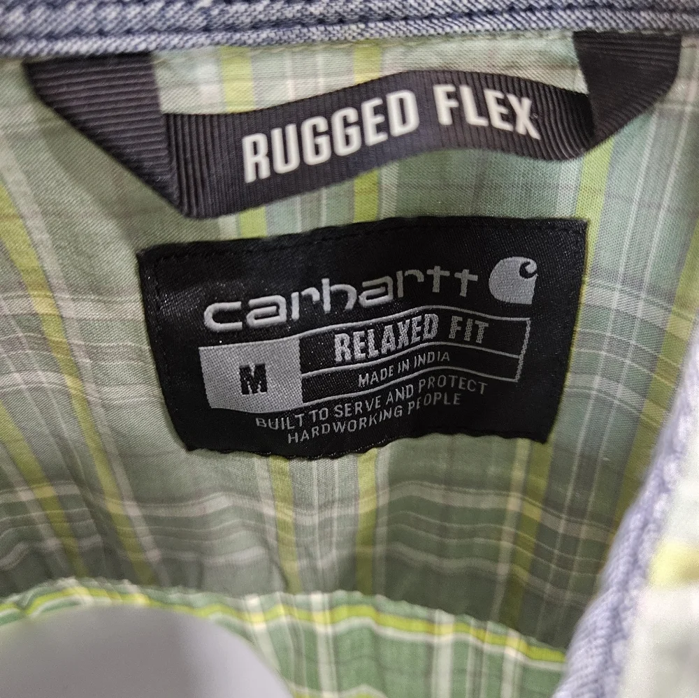 Carhartt Rugged Flex men's button short-sleeve medium - Picture 7 of 7